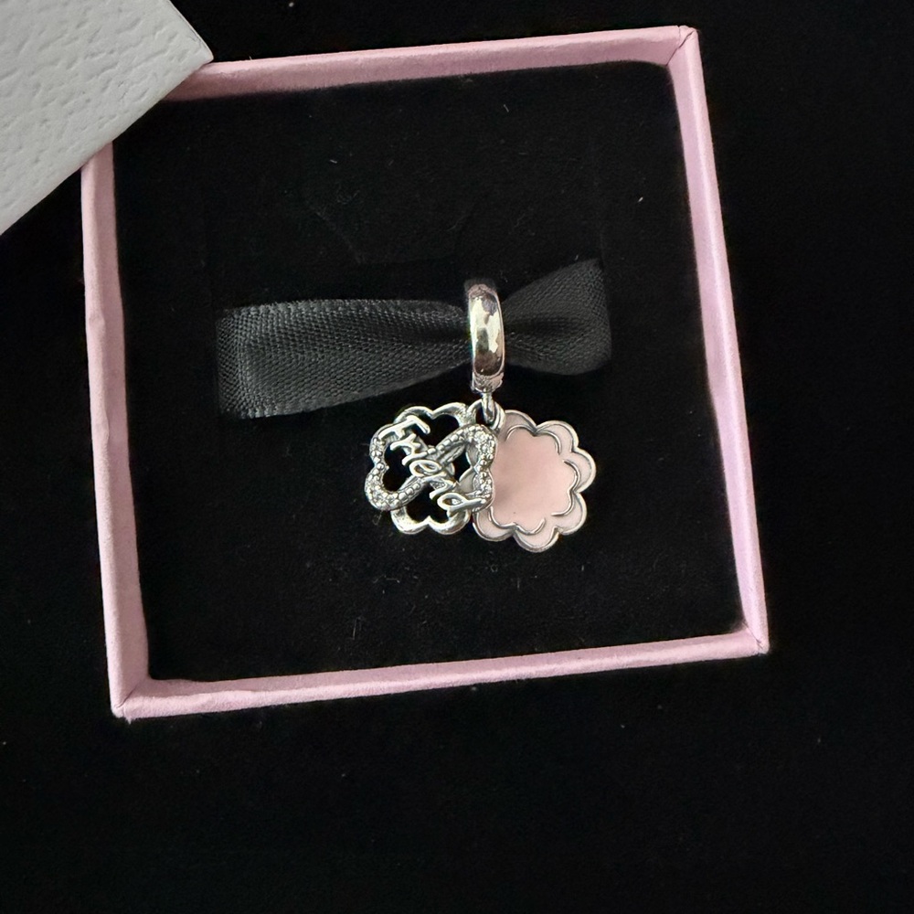 Four-leaf Clover Friendship Double Dangle Charm